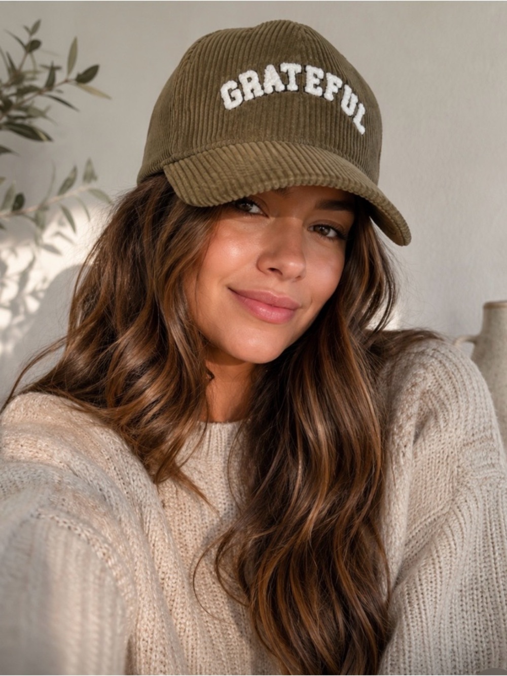 🤎 Grateful Corduroy Hat | Cozy Neutral Aesthetic 🤎
